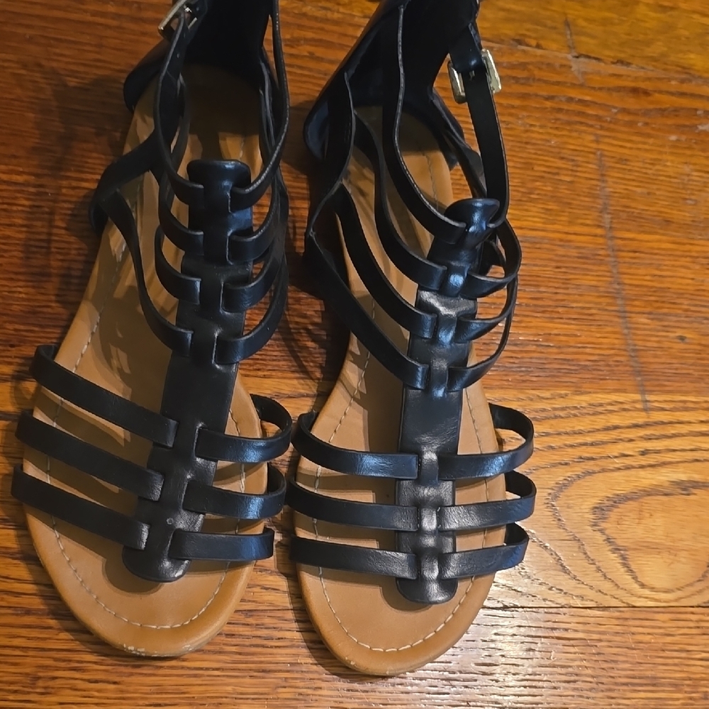 Black Strappy Sandals Sz 9